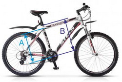 Размер рамы велосипеда